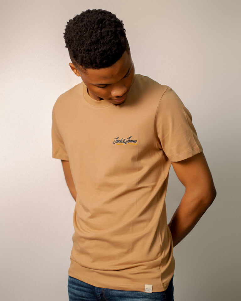 JACK AND JONES BROWN TSHIRT AT GSL SPORTS